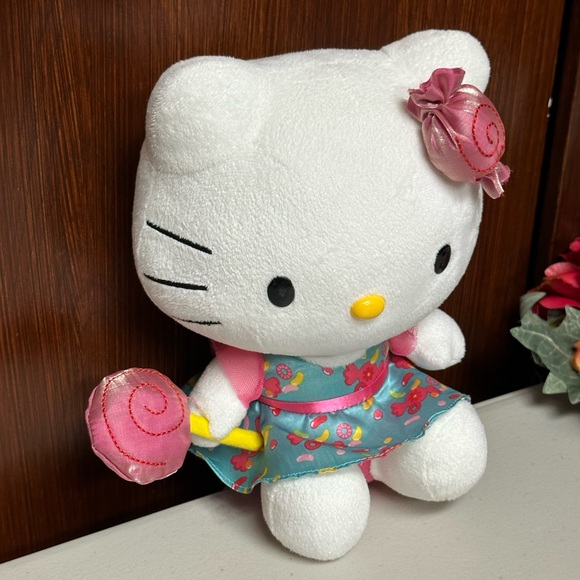 Hello Kitty Plush Holding Lollipop 10” - Picture 7 of 11